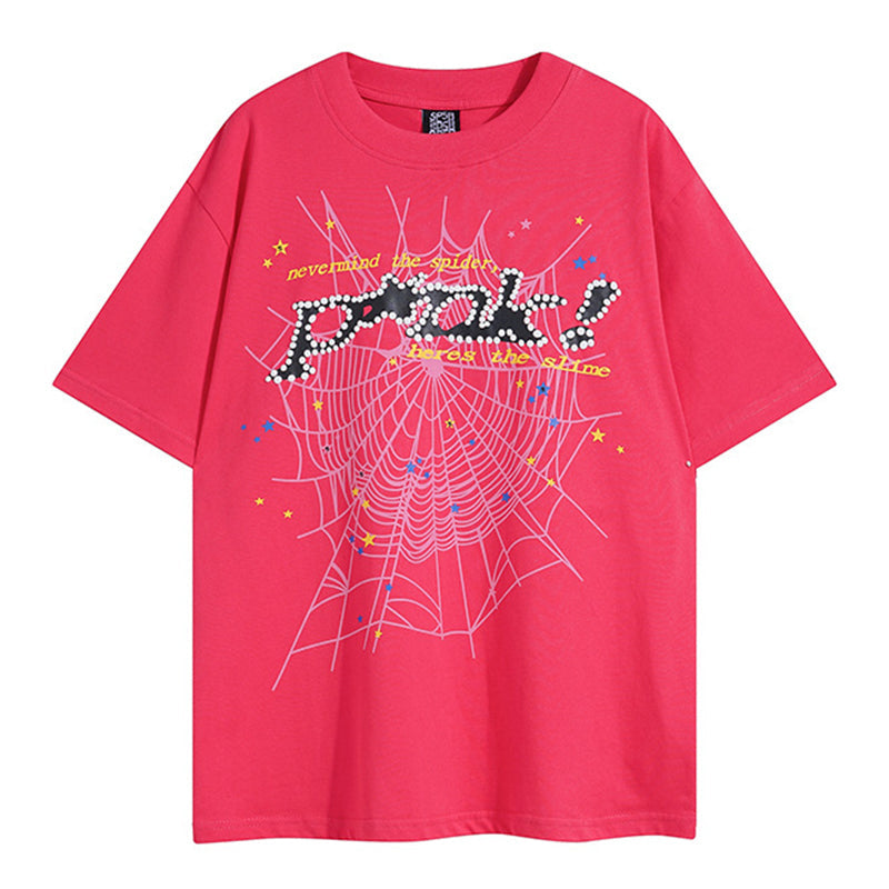 Sp5der Young Thug Punk T-Shirt Red