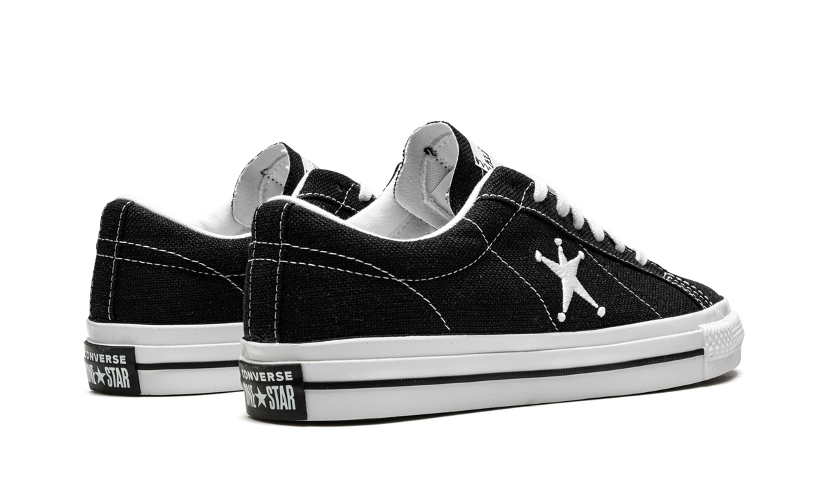 STUSSY X ONE STAR OX LOW "Black" 173120C